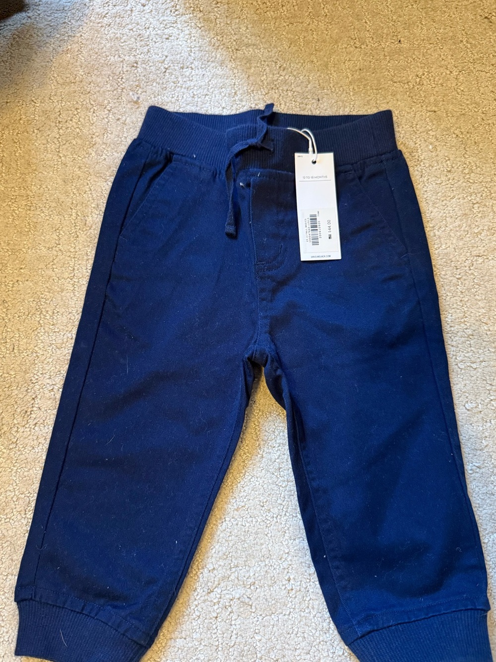 Janie and Jack Navy Blue Jogger